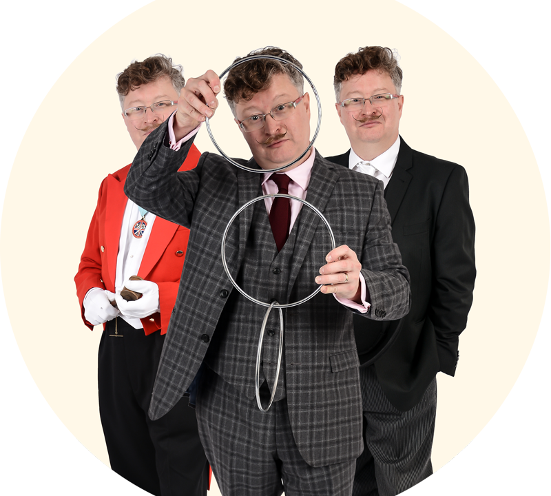 Three roles in one - magician, toastmaster, host